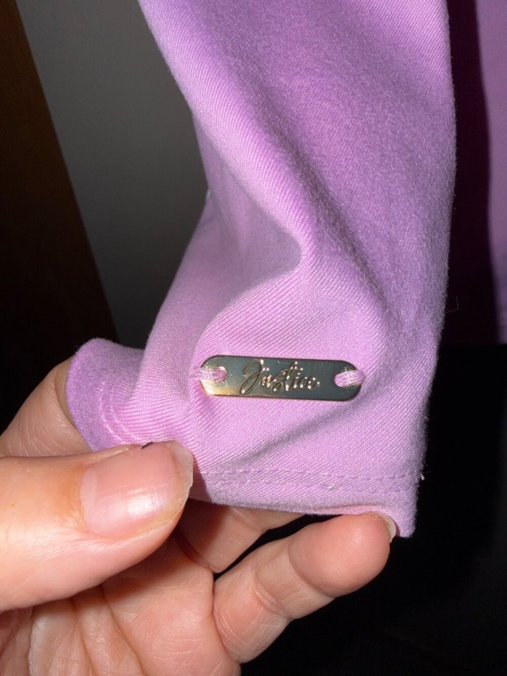 Justice Girls Pink Fit & Flare Dress With White Trim Size Medium (10) New With T - Picture 7 of 7